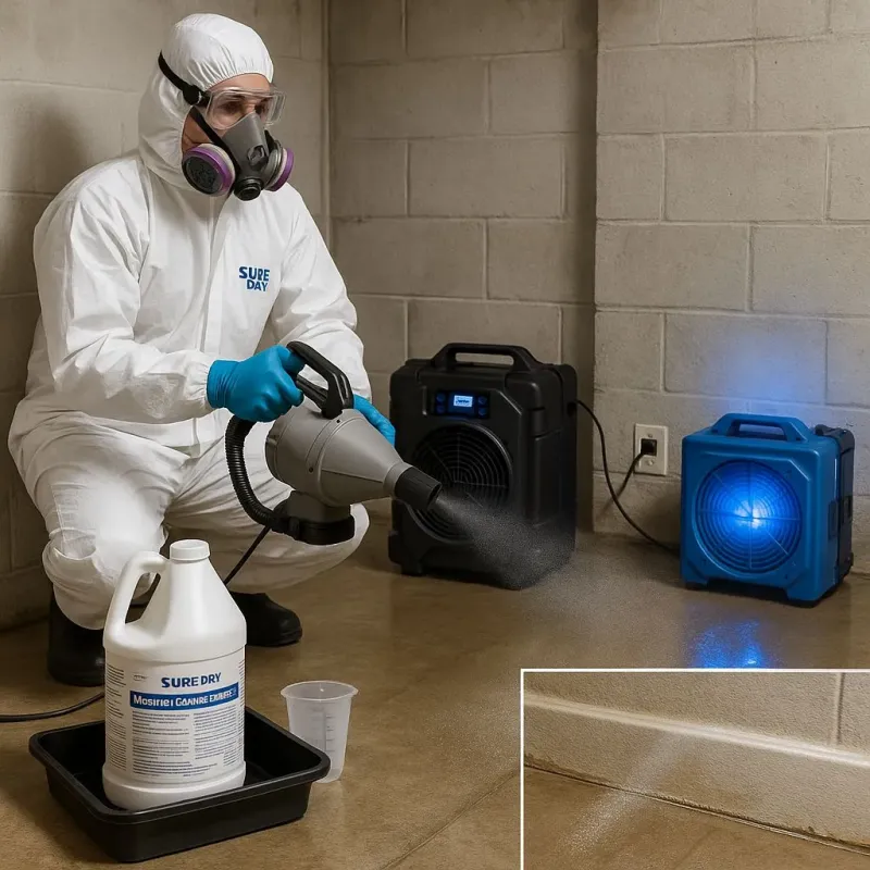Sanitization and Odor Removal process in Darien, CT